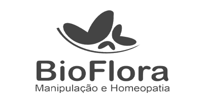 logo bioflora cor cinza